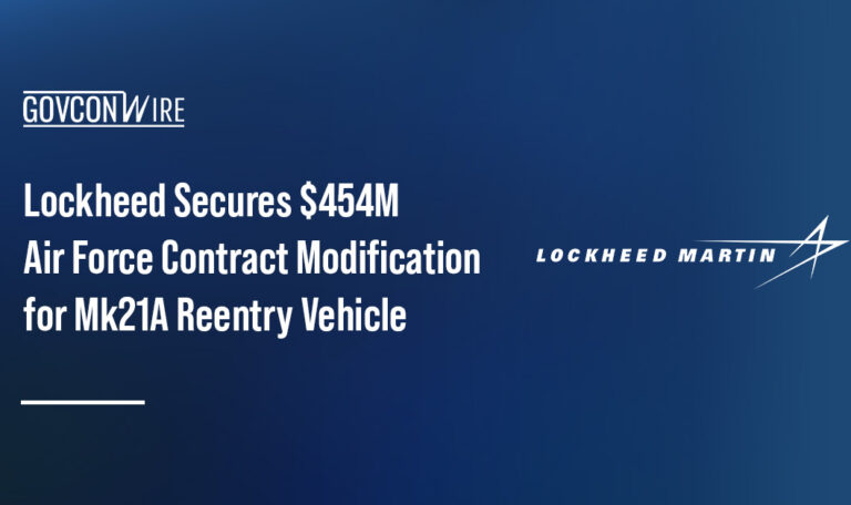 Lockheed Martin logo. Lockheed secured a U.S. Air Force contract modification for Mk21A Reentry Vehicle.
