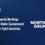 Northrop Grumman logo. The Air Force awarded Northrop a contract to repair radar components used on allied F-16 fleets.