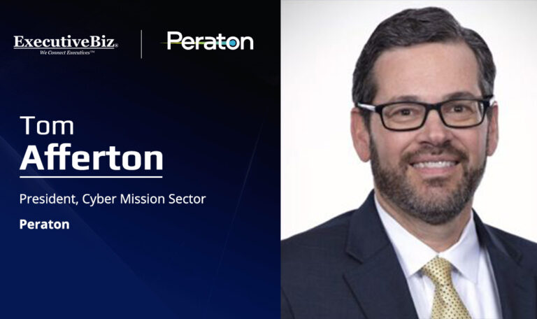 Tom Afferton. Peraton’s head of cyber mission sector commented on the Army NETCOM GCC cyber support contract.