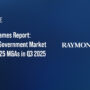 Raymond James logo. A Raymond James report shows that 125 M&As occurred in the defense and government market in Q3 2025.
