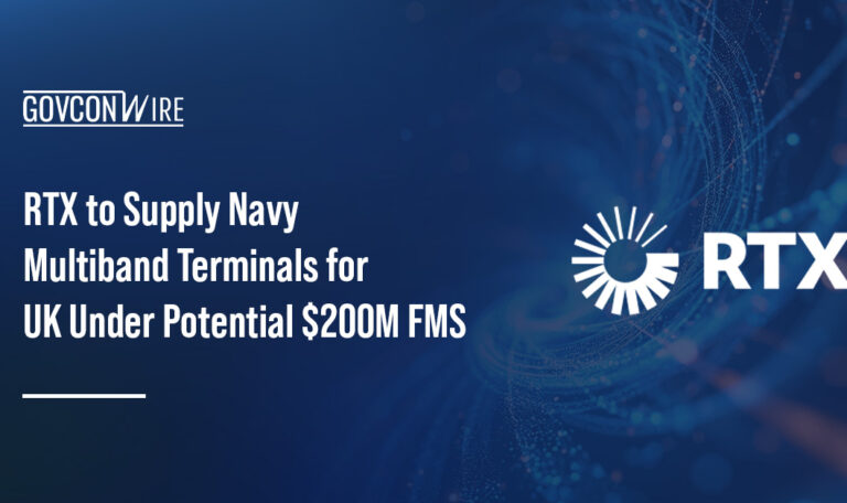 RTX logo. The US approves the UK's $200 million FMS request for Navy multiband terminals.