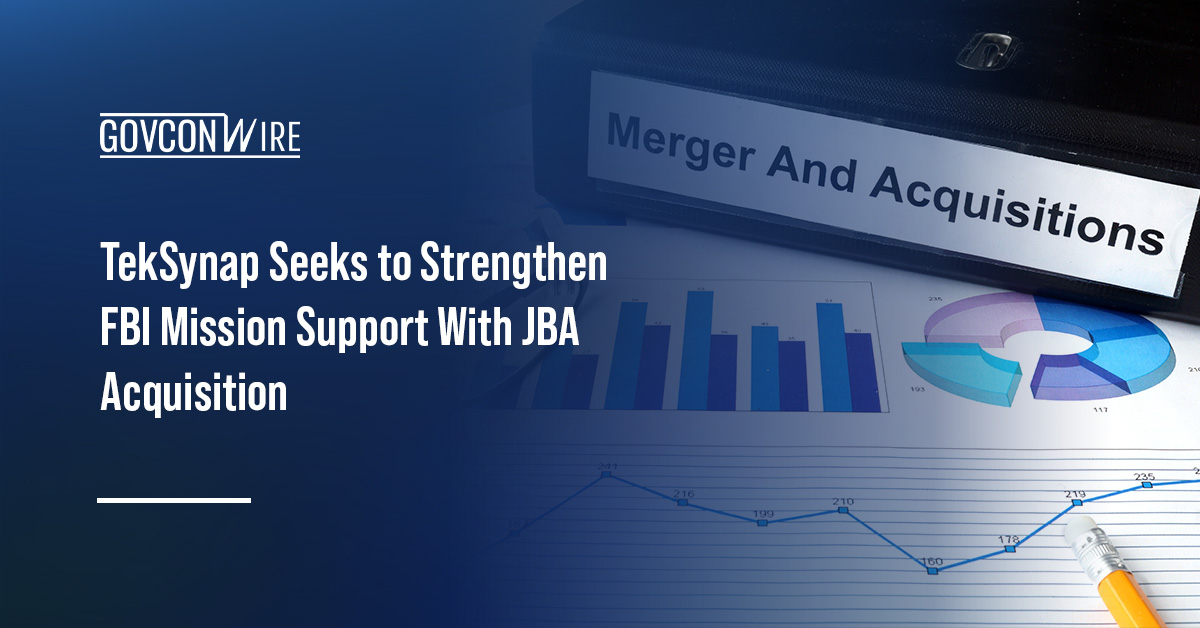 Mergers and acquisitions. TekSynap has acquired tech engineering firm JBA.