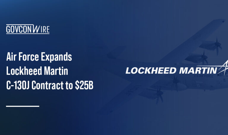 Lockheed Martin logo. The Air Force raised the total value of its contract with Lockheed Martin to $25 billion.