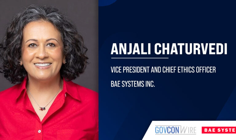 Anjali Chaturvedi. BAE Systems Inc.’s associate general counsel has been promoted to chief ethics officer.