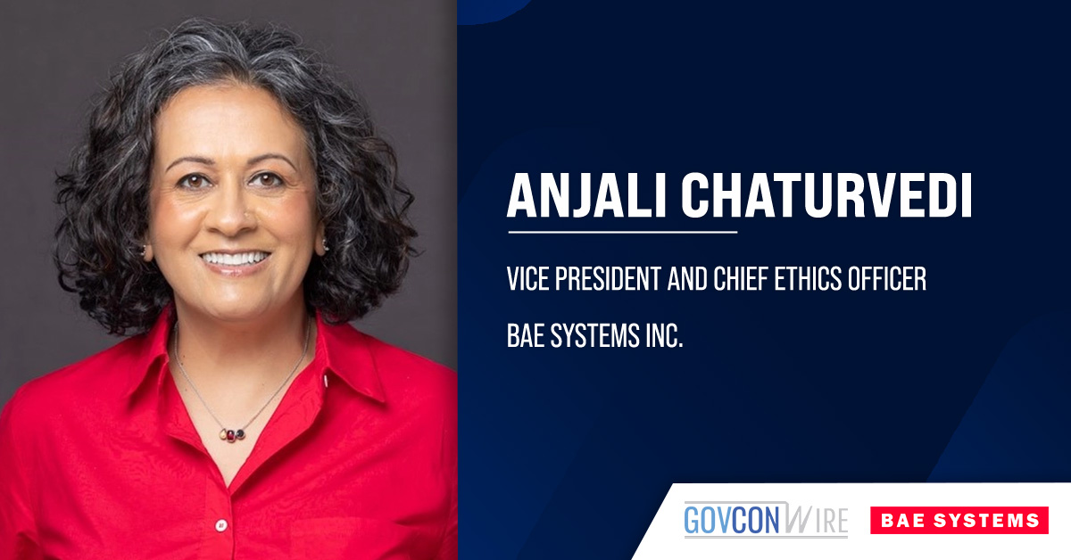 BAE Systems Inc. Promotes Anjali Chaturvedi to Chief Ethics Officer Anjali Chaturvedi. BAE Systems Inc.’s associate general counsel has been promoted to chief ethics officer.