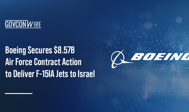 Boeing's logo. Boeing secured a contract action from the U.S. Air Force