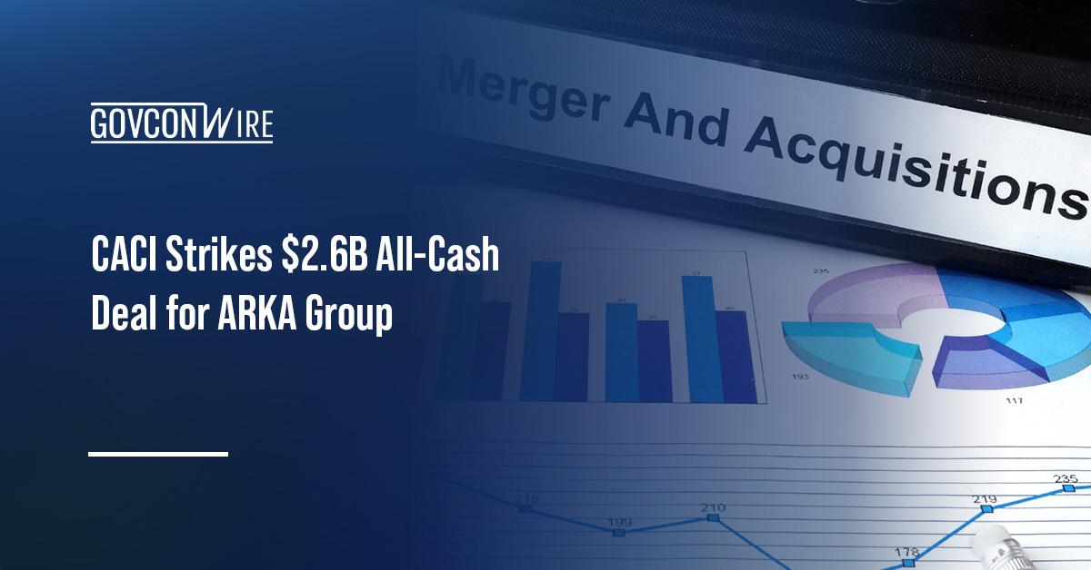 Mergers and acquisitions. CACI agreed to buy ARKA Group in an all-cash deal to space-based sensing capabilities.