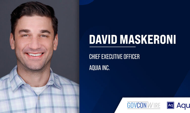 David Maskeroni, CEO of Aquia. Maskeroni returns to the role of CEO at Aquia