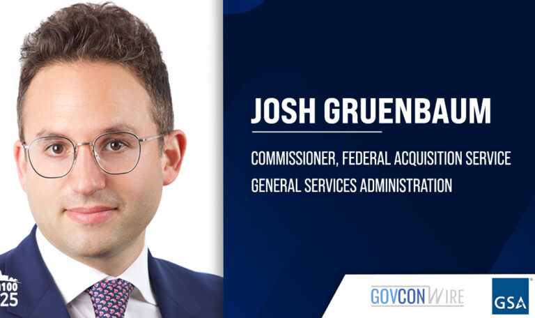 Josh Gruenbaum. The GSA FAS commissioner commented on the launch of OASIS+ Phase II.