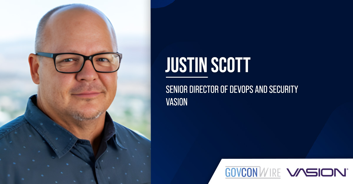 Justin Scott. Vasion’s senior director of DevOps and security highlighted the need for agencies to advance print security.