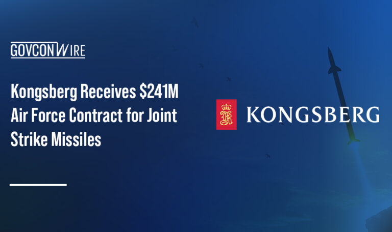 Kongsberg Defence & Aerospace logo. Kongsberg booked a $241 million Air Force contract for JSM Lot 2 production.