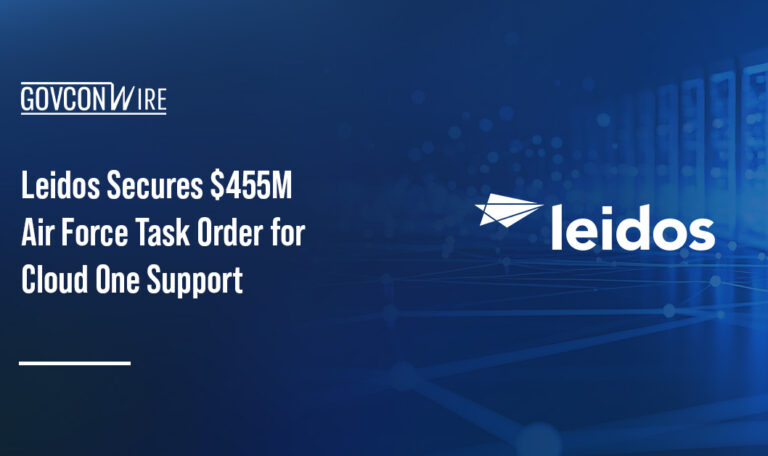 Leidos' logo. Leidos secured a new contract from the Air Force for Cloud One