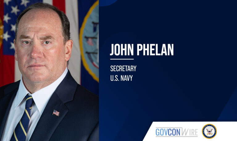 John Phelan. The secretary of the Navy commented on the $448M investment in the Shipbuilding Operating System.