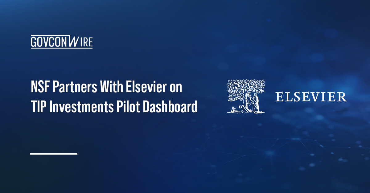 Elsevier logo. NSF TIP collaborated with Elsevier on the Pure platform-backed TIP Investments Pilot dashboard.
