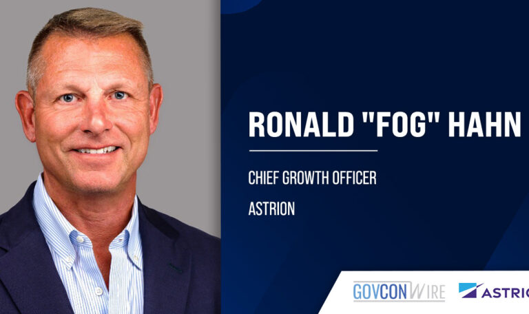 Ronald "Fog" Hahn, chief growth officer at Astrion. Hahn has stepped down from his role as CGO of Astrion