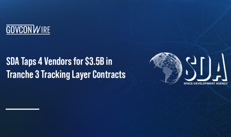 Space Development Agency logo. SDA tapped Lockheed, L3Harris, Northrop and Rocket Lab USA for PWSA Tranche 3 Tracking Layer.