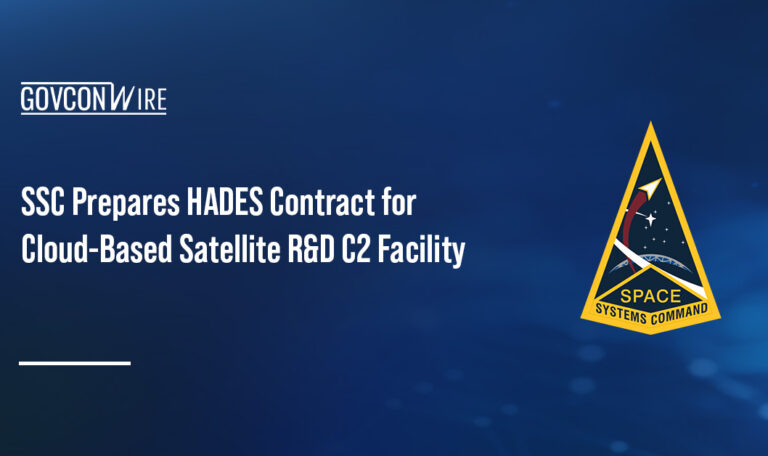 Space Systems Command logo. Space Systems Command is preparing to launch the HADES contract.