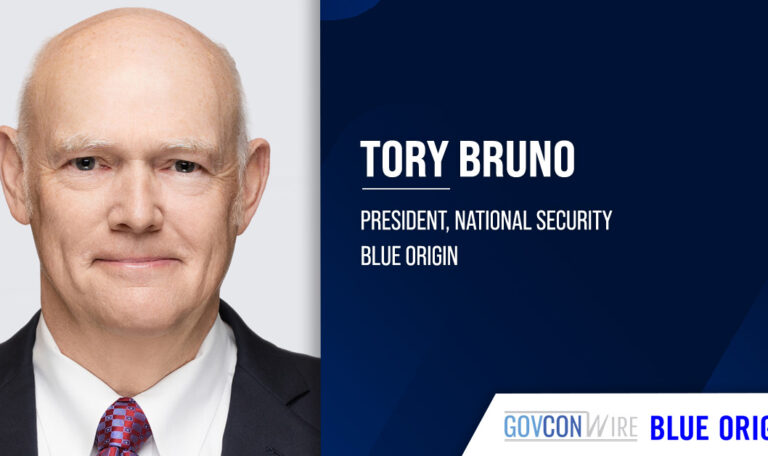Tory Bruno. The former ULA CEO joins Blue Origin as president of national security.