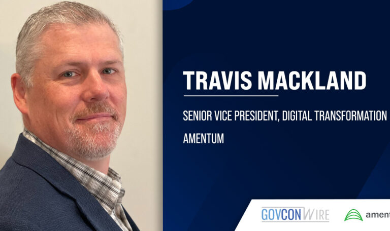 Travis Mackland, SVP at Amentum. Mackland said Amentum's new contract with DISA provides the agency with flexibility