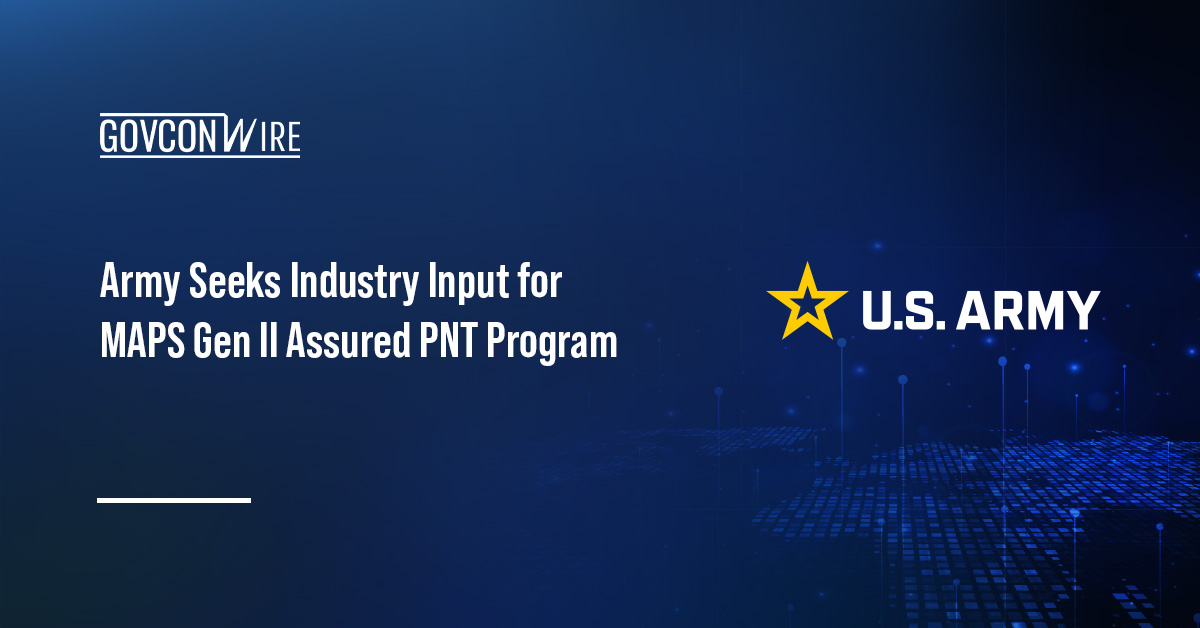 The U.S. Army's logo. The Army posted a MAPS Gen II RFI