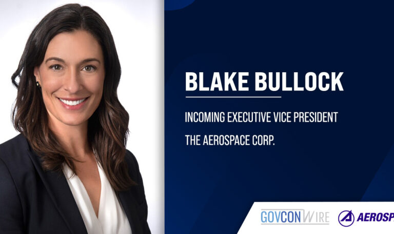 Blake Bullock. The former Northrop executive will join Aerospace as EVP.