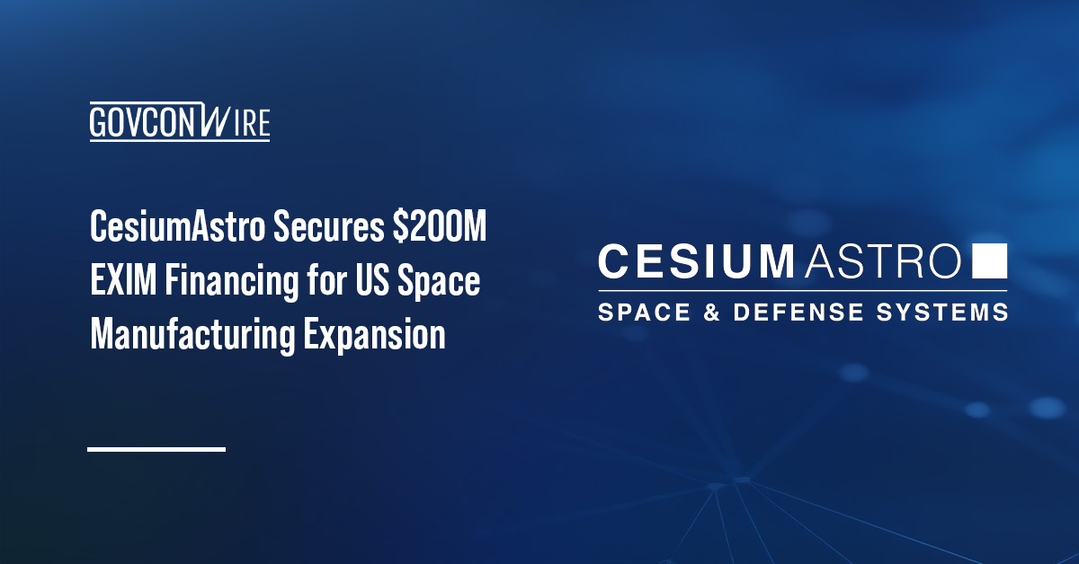 CesiumAstro logo. CesiumAstro has received a $200 million investment from Export-Import Bank of the United States.