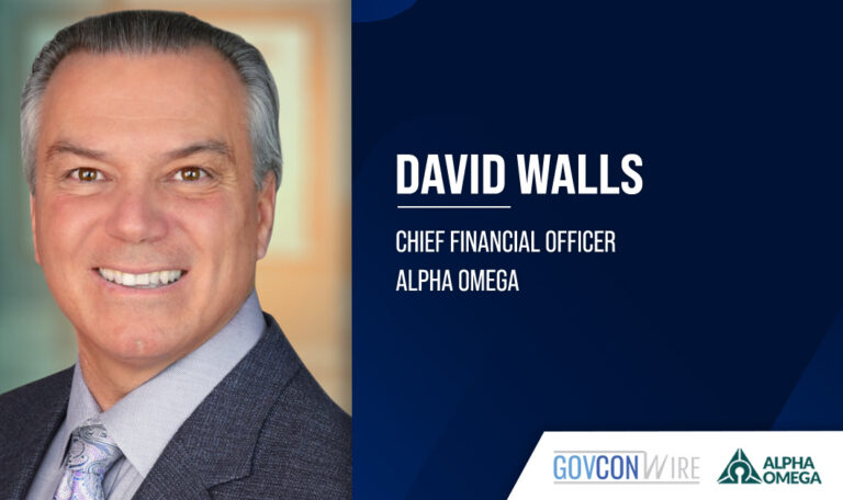 David Walls. The federal finance leader has joined Alpha Omega as CFO.
