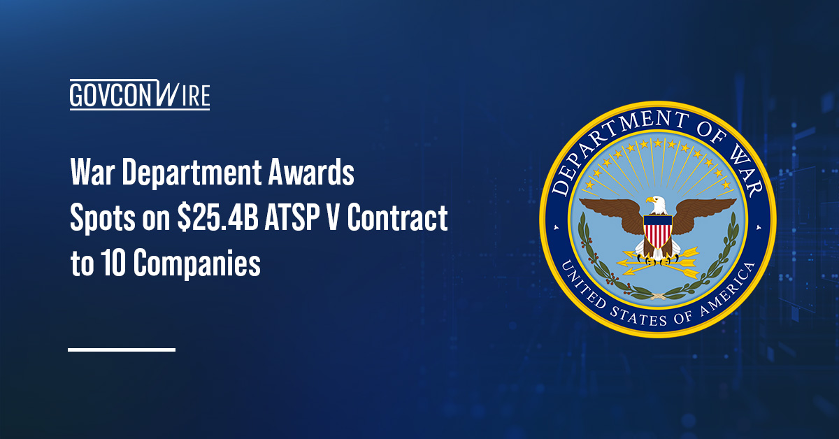 DOW logo. The Defense Microelectronics Activity awarded 10 companies spots on the Advanced Technology Support Program V deal.