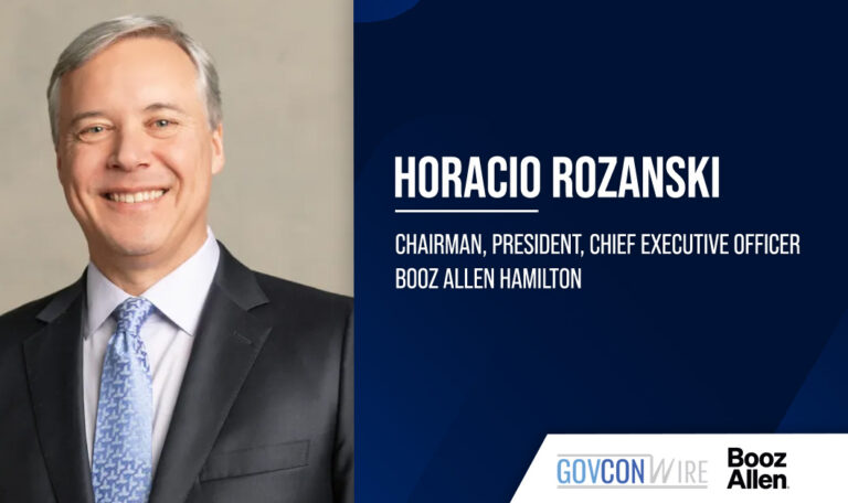 Horacio Rozanski, chair, president and CEO of Booz Allen Hamilton. Rozanski revealed strong demands across various businesses