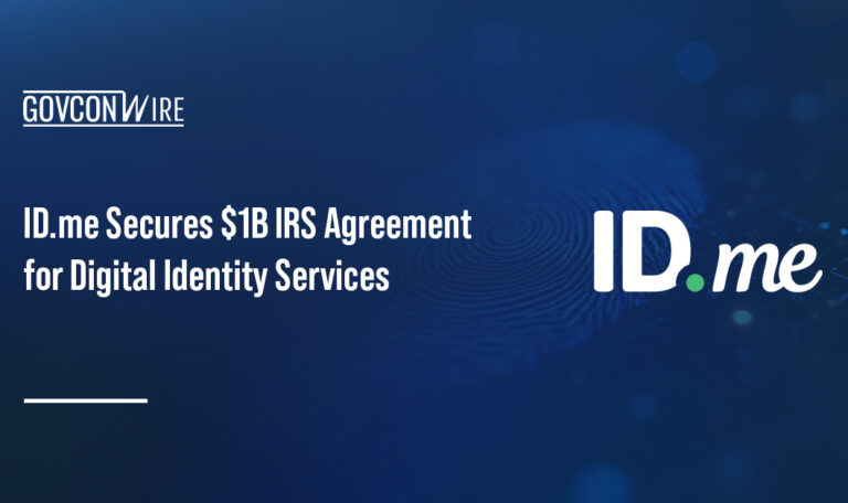 ID.me's logo. ID.me signed an agreement with the IRS for  online digital identity verification and authentication services