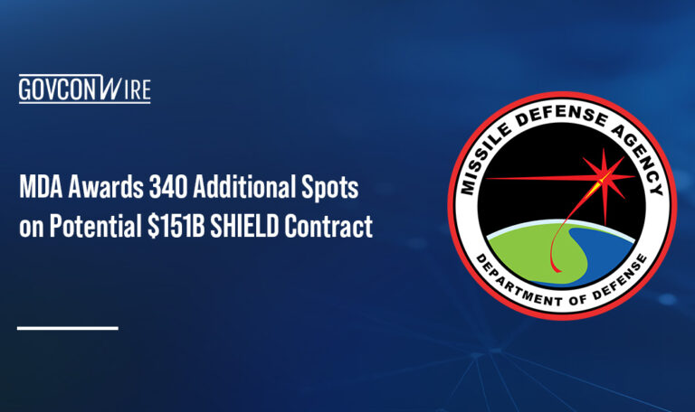 MDA seal. The Missile Defense Agency has selected 340 additional companies for the SHIELD contract.
