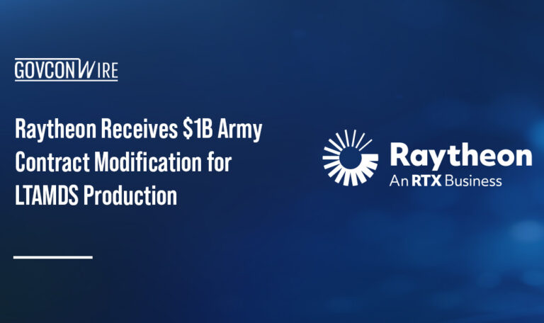 Raytheon logo. The U.S. Army awarded Raytheon a contract modification for Lower Tier Air and Missile Defense Sensors.