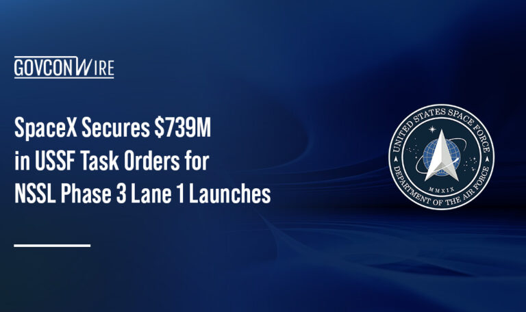 U.S. Space Force seal. The Space Force awarded SpaceX nine Phase 3 Lane 1 launch service task orders under the NSSL program.