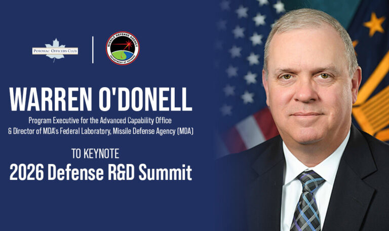 Warren O'Donell. The MDA executive and director of the agency's lab will give a keynote at the 2026 Defense R&D Summit.
