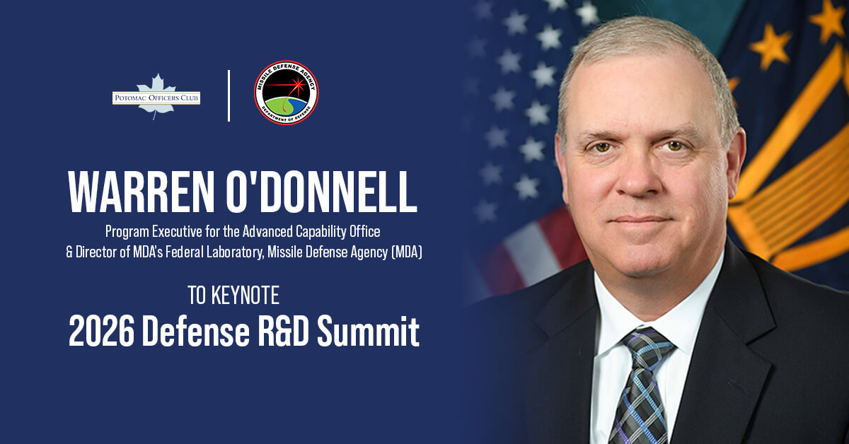 Warren O'Donnell. The MDA executive and director of the agency's lab will give a keynote at the 2026 Defense R&D Summit.