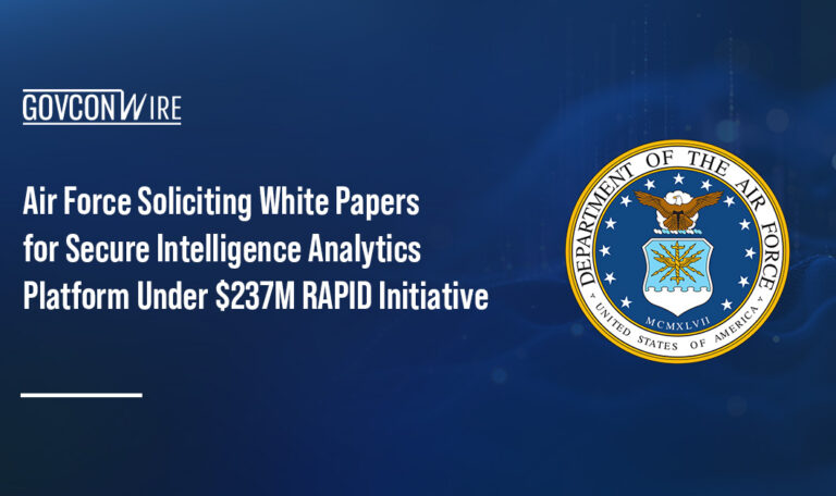 The Air Force logo. The Air Force posted a new advanced research announcement