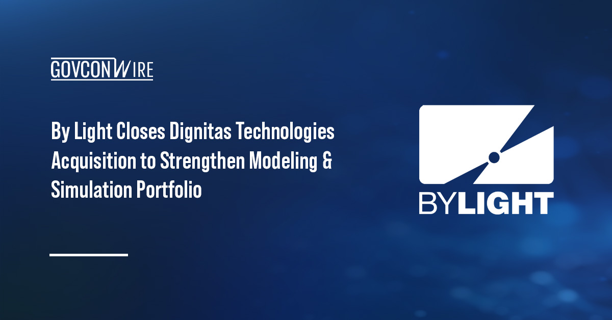 By Light logo. By Light has acquired Dignitas Technologies to expand its modeling, simulation and training capabilities.