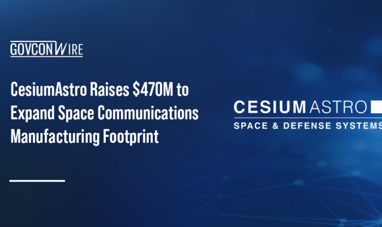 CesiumAstro logo. CesiumAstro raised $470 million in Series C funding.