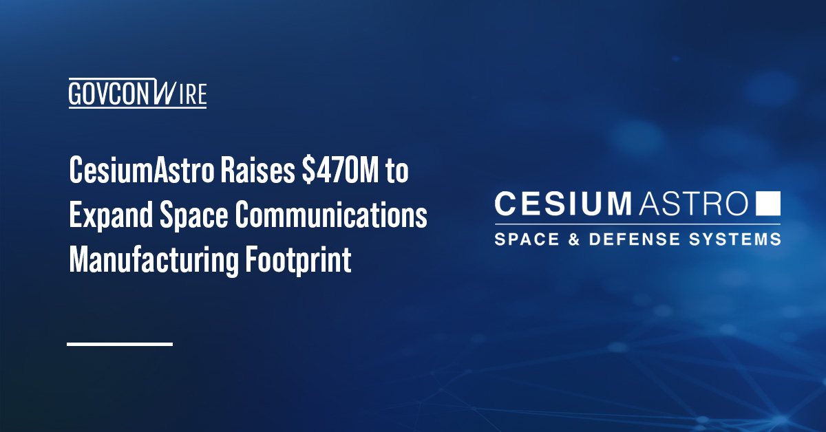 CesiumAstro Raises $470M to Expand Space Communications Manufacturing Footprint CesiumAstro logo. CesiumAstro raised $470 million in Series C funding.