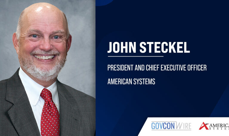 John Steckel, president and CEO of American Systems. Steckel spoke about using data analytics and AI in test and evaluation