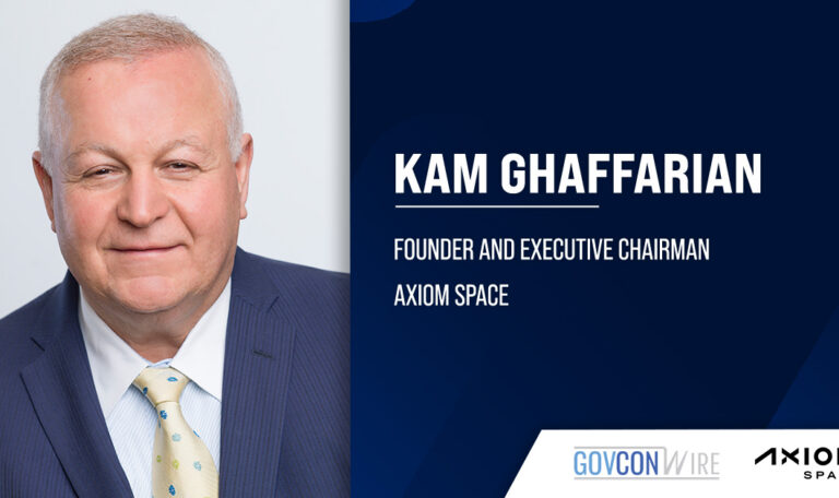 Axiom Space's Kam Ghaffarian. Axiom Space raised $350 million to continue developing its commercial space station.