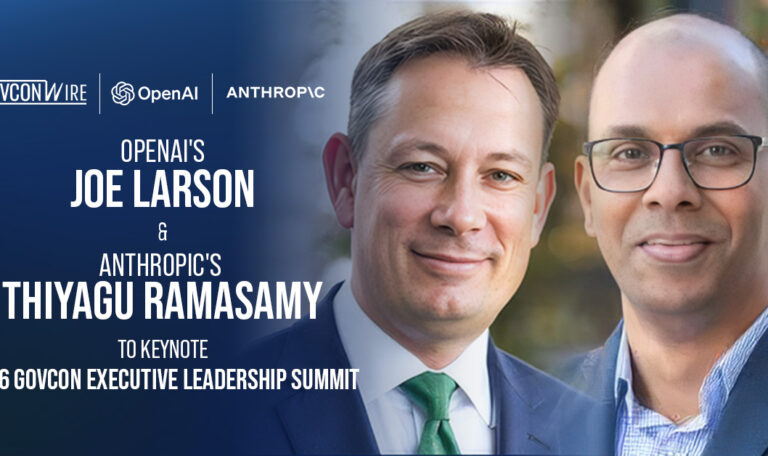 Joe Larson and Thiyagu Ramasamy. The OpenAI and Anthropic public sector leaders will address the GovCon industry at an event.