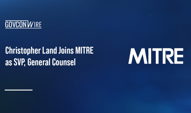 MITRE logo. MITRE named Christopher Land SVP, general counsel and secretary to the board of trustees.