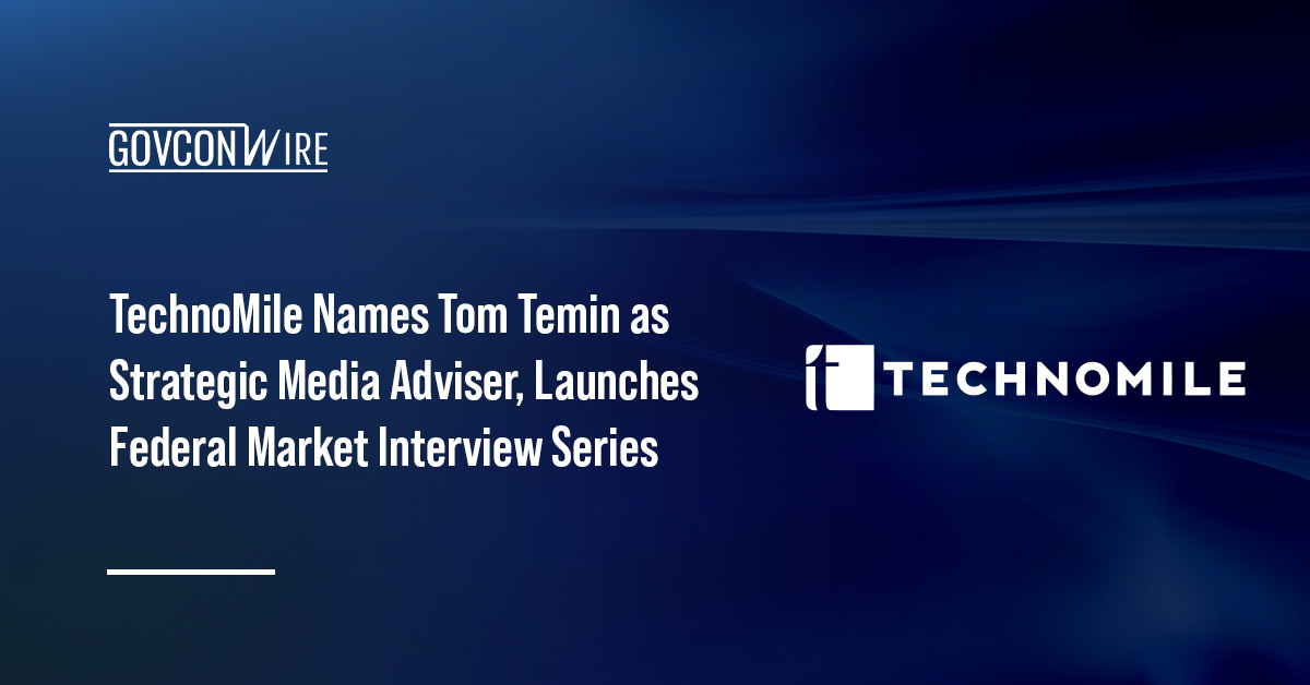 TechnoMile logo. TechnoMile appointed journalist Tom Temin as strategic media adviser.
