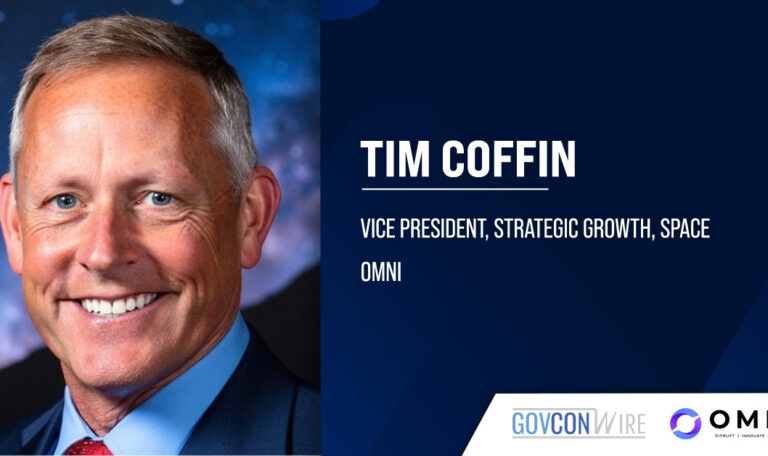 Tim Coffin. The retired U.S. Army brigadier general has joined OMNI as VP of strategic growth for space.