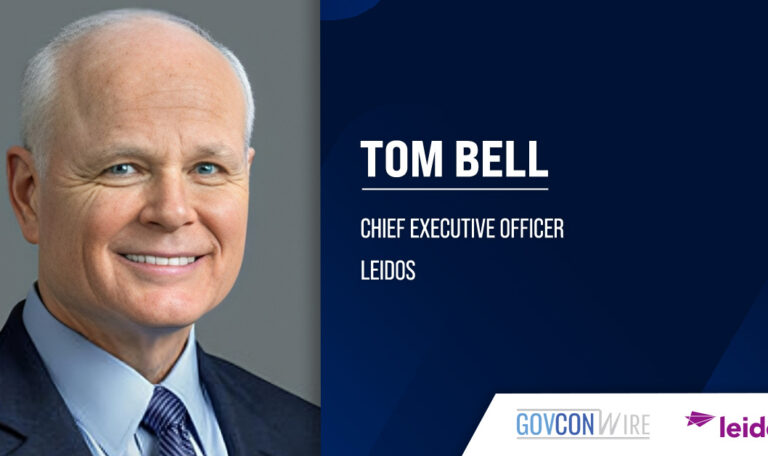 Tom Bell, CEO of Leidos. Bell attributes the company's fiscal 2025 financial performance to the Leidos team's resilience