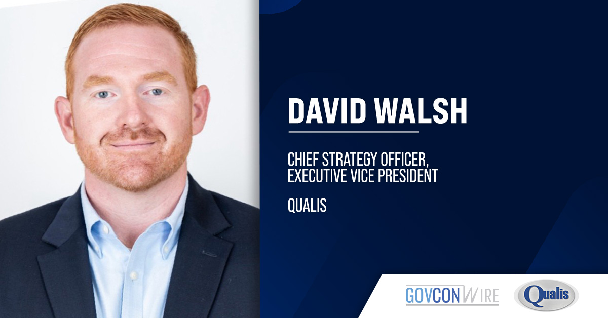 David Walsh, CSO and EVP at Qualis. Walsh will lead integration of Qualis, InTrack and Tektonux