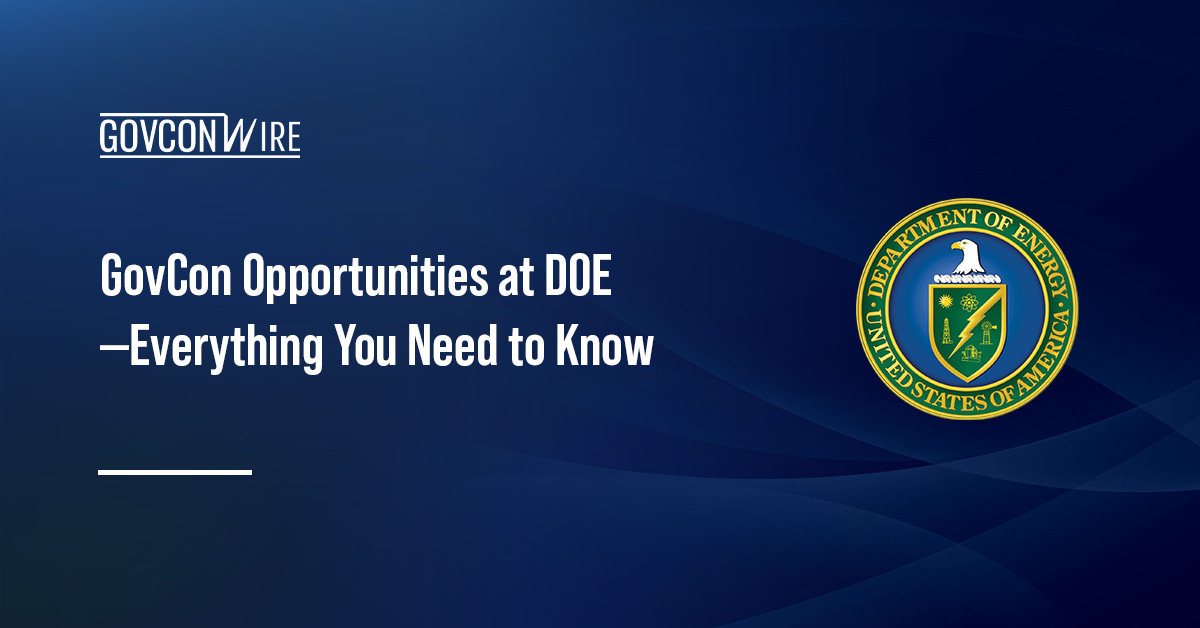 Department of Energy. The Energy Department has several contracting opportunities in 2026