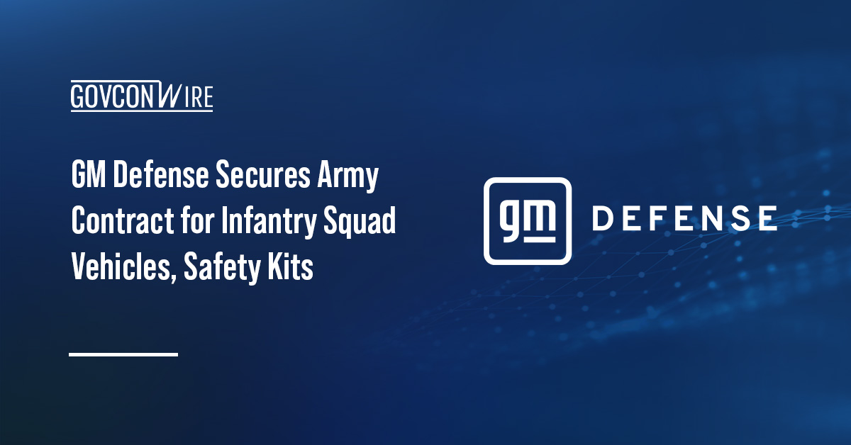 GM Defense logo. The U.S. Army has awarded GM Defense a contract to supply Infantry Squad Vehicles and related equipment.