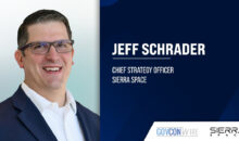 Jeff Schrader, chief strategy officer at Sierra Space. Schrader joined Sierra Space from Lockheed Martin